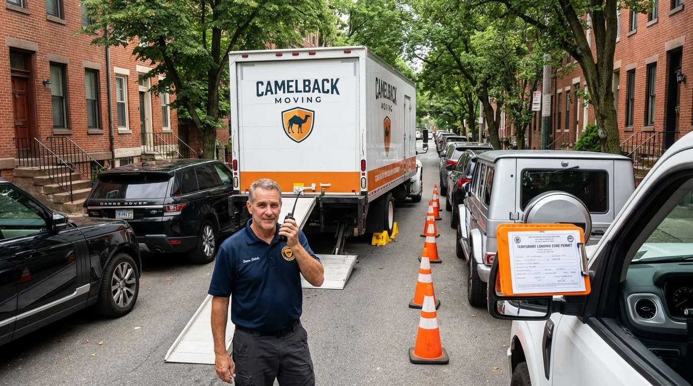 City street loading permit setup in Woodcliff Lake, NJ