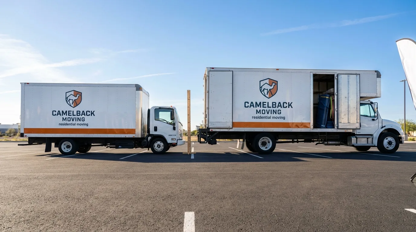 Moving truck size capacity guide in Woodcliff Lake
